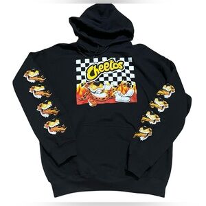Cheetos Flamin'‎ Hot Chester Checkered Hoodie black size medium